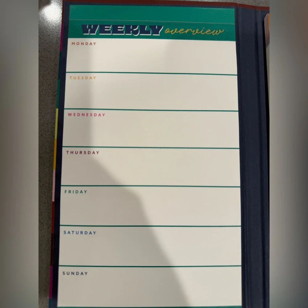 Tabitha Brown Colorful Weekly Business Planner